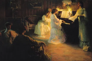 Young Girls at a Piano, 1906